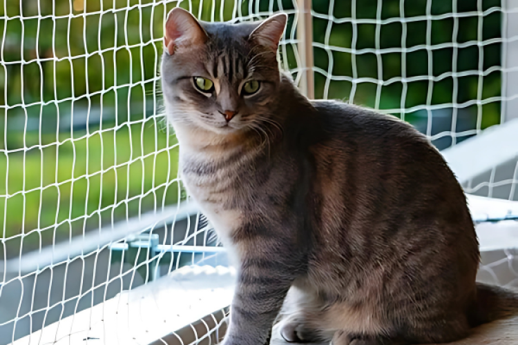 Kedi Güvenlik Filesi 3x3 mm – Kopmaz Balkon Koruma Ağı